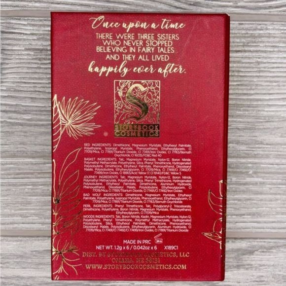 Storybook cosmetics fairy Tales new unused eyeshadow palette Red riding hood mak - Picture 3 of 4